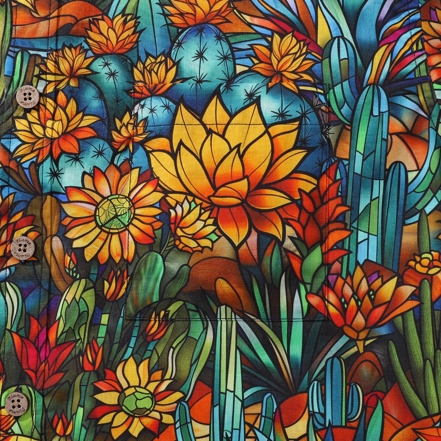 1960s Hawaiian Shirt For Men Colorful Button-down Shirt Short Sleeve 100% Cotton Shirt Beauty Of The Desert