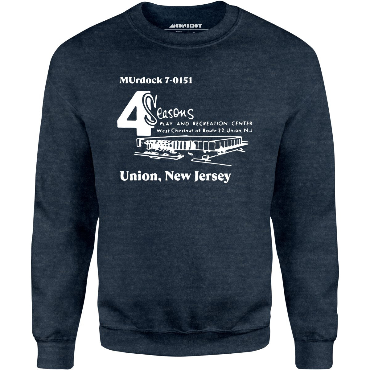 4 Seasons - Union, NJ - Vintage Bowling Alley - Unisex Sweatshirt