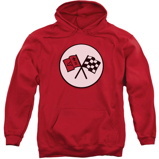 2nd Gen Vette Logo Adult 25% Poly Hooded Sweatshirt