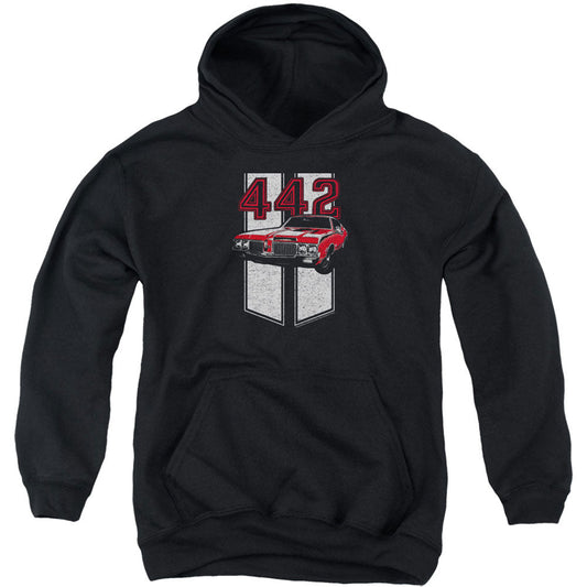 442 Youth 50% Poly Hooded Sweatshirt