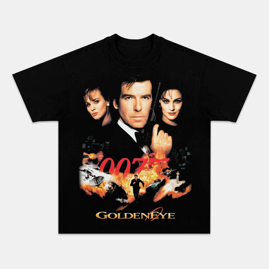 JAMES BOND GOLDENEYE VINTAGE TEE Style001