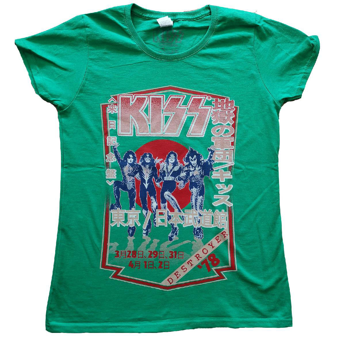 Destroyer Tour '78 Ladies T-Shirt Junior Top Style001