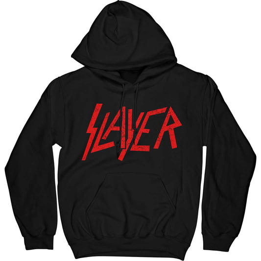 Distressed Logo Hooded Sweatshirt Style003