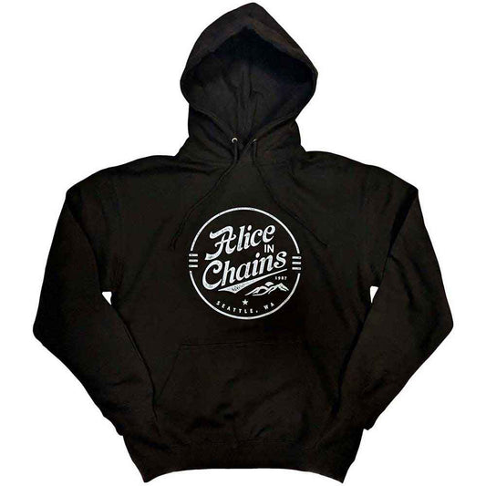 Circle Emblem Hooded Sweatshirt Style001