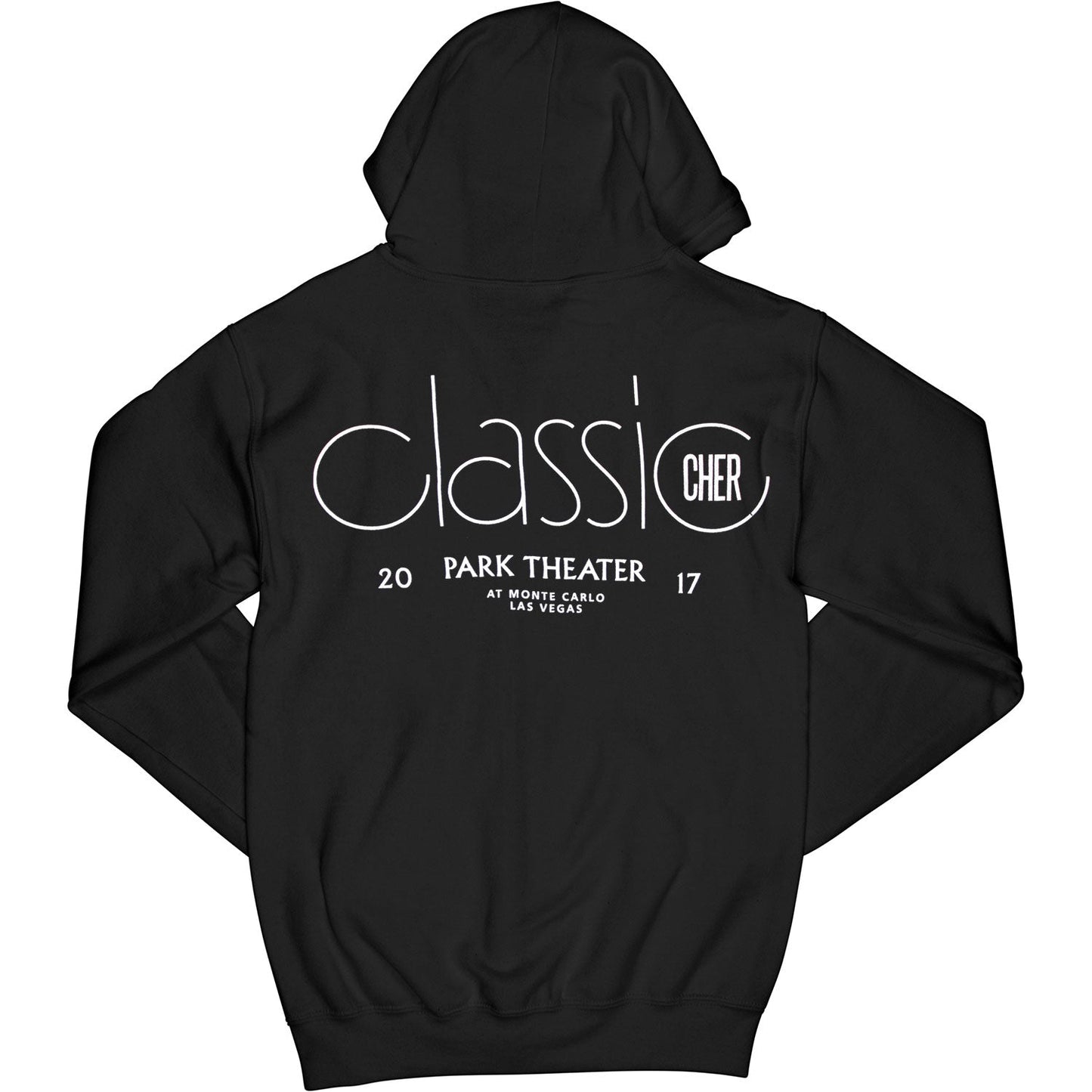 Classic Cher Residency At Park Theater Zippered Hooded Sweatshirt