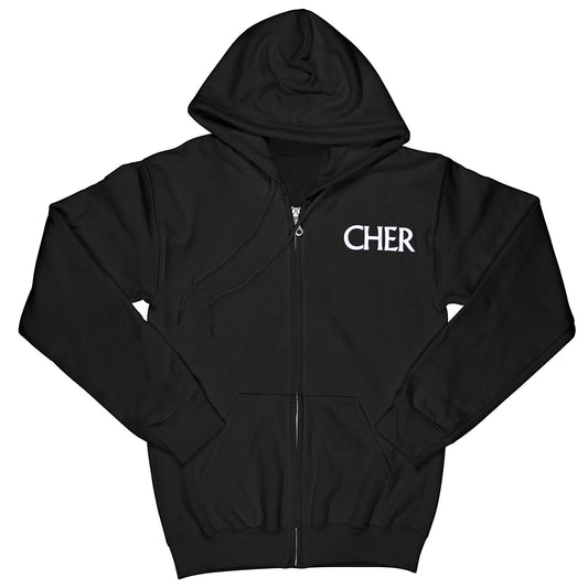 Classic Cher Residency At Park Theater Zippered Hooded Sweatshirt