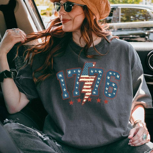 4th of July 1776 Shirt , USA Flag Shirt , Independence Day Women Shirt , Fourth of July Woman Sweatshirt, USA Flag 1776 Tee