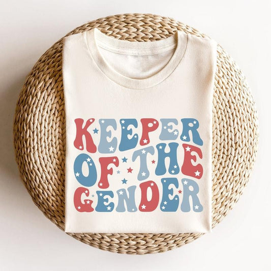 4th of July Gender Reveal Keeper of the Gender Shirt Independence Day Keeper of Gender Aunt t-shirt BBQ Gender Reveal Team Pink team Blue