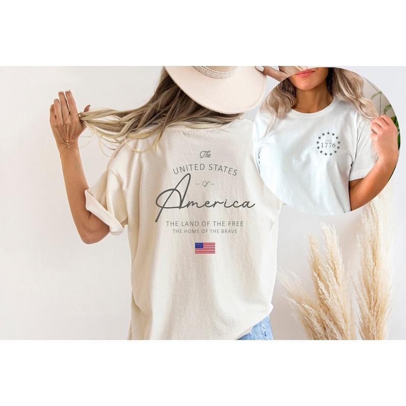 4th of July T-Shirts, USA 1776 Shirt, Patriotic USA T-Shirt, Land of The Free Shirt, United States of America Shirt, 4th of July  T-shirt, sweater and Hoodie