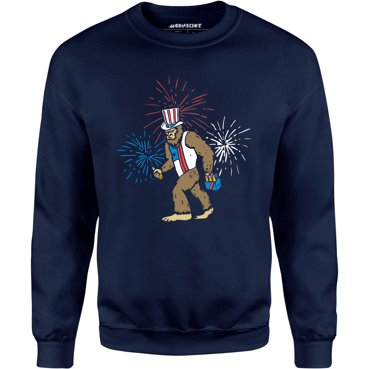 4th of July Bigfoot - Unisex Sweatshirt