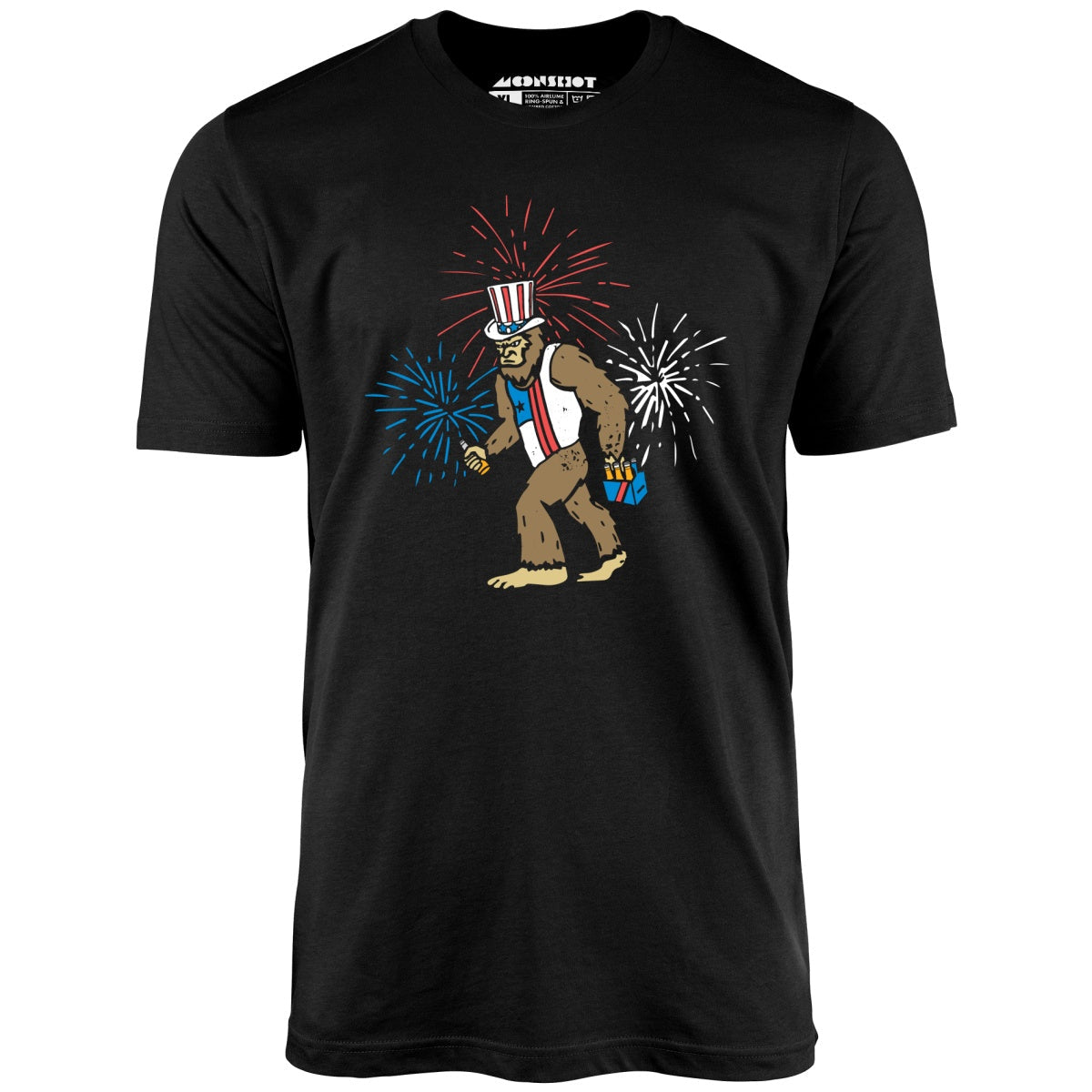 4th of July Bigfoot - Unisex T-Shirt