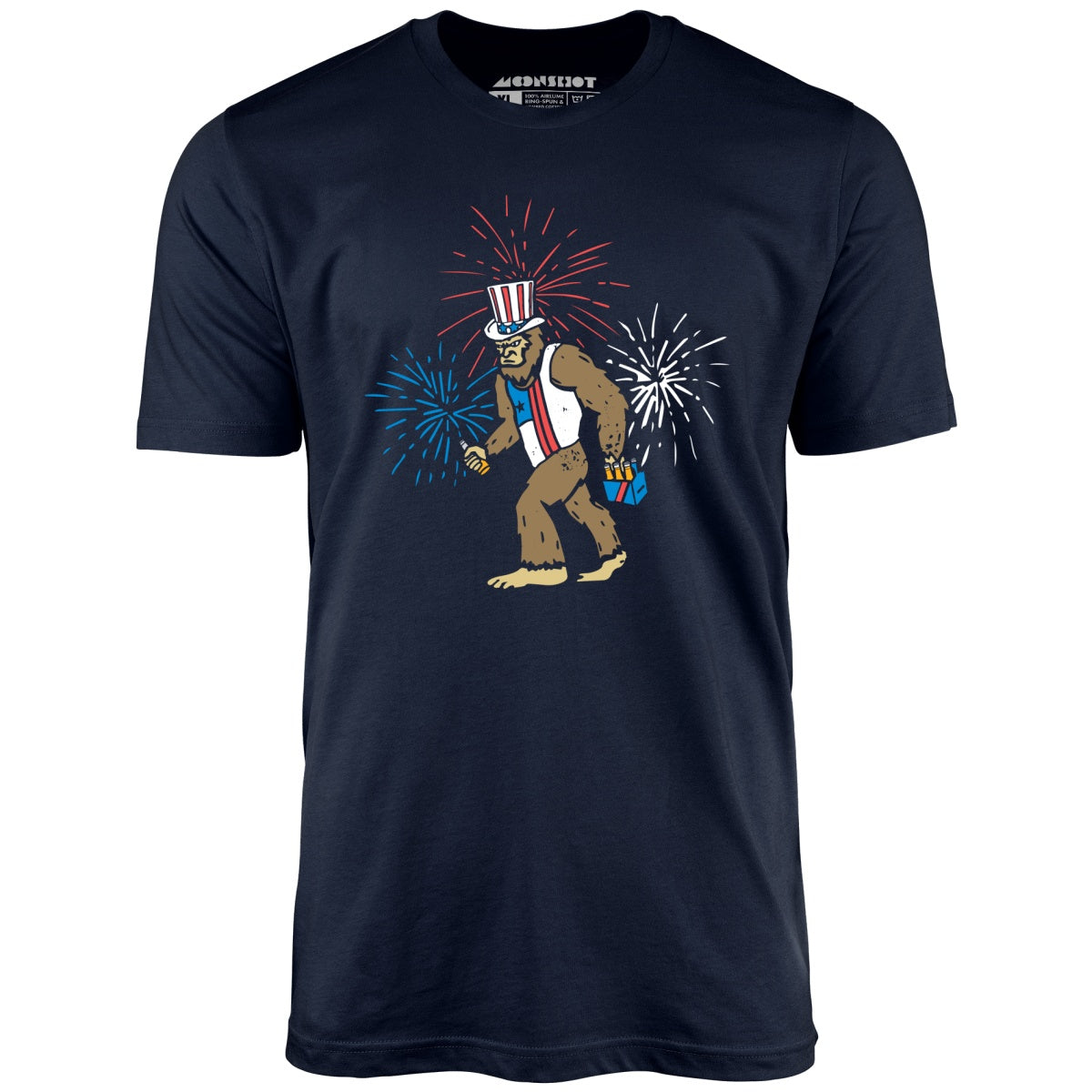 4th of July Bigfoot - Unisex T-Shirt