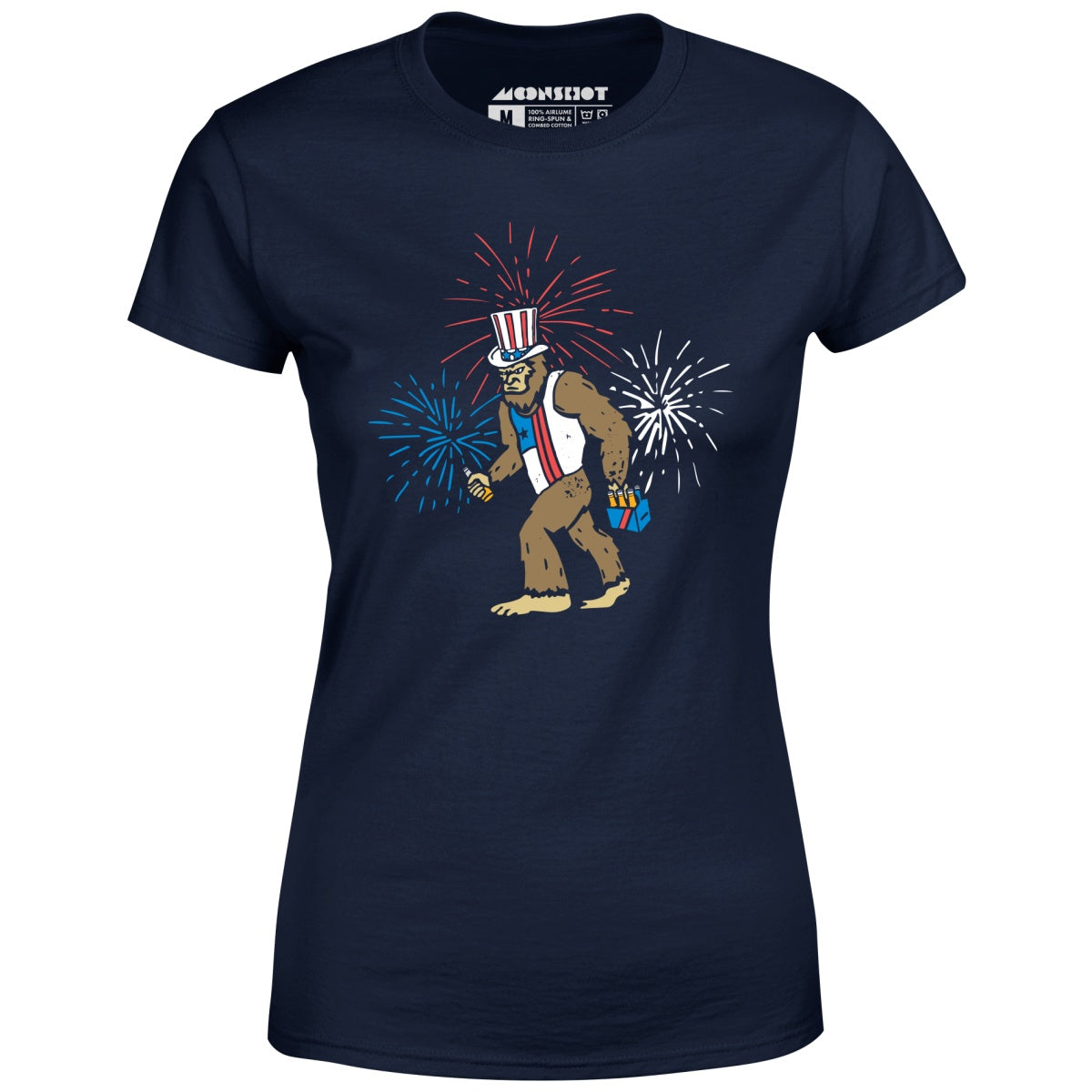 4th of July Bigfoot - Women's T-Shirt