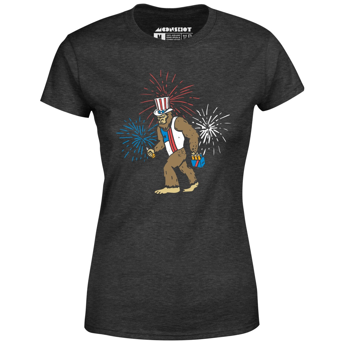4th of July Bigfoot - Women's T-Shirt