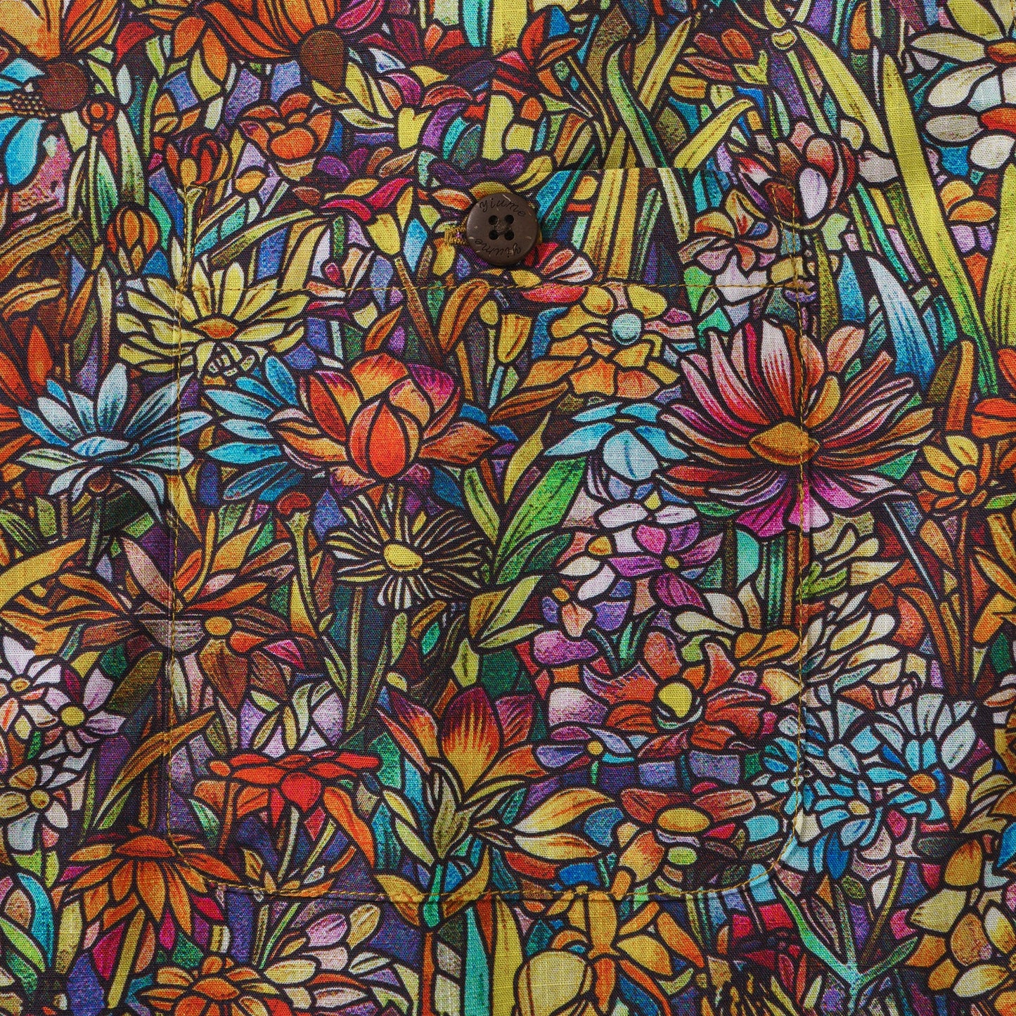 1930s Hawaiian Shirt 100% Cotton Men's Short Sleeve Camp Collar Aloha Shirt Mirror Of Wildflowers