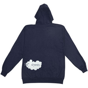Clouds Zippered Hooded Sweatshirt