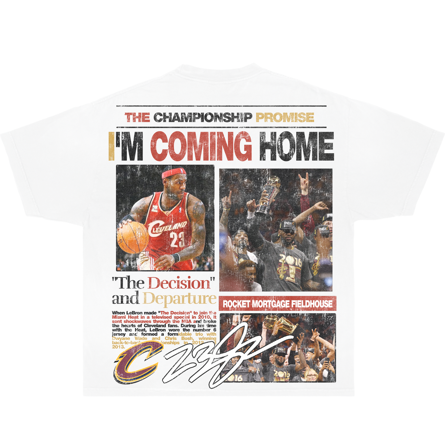 Lebron James Newspaper Flyer Vintage Shirt