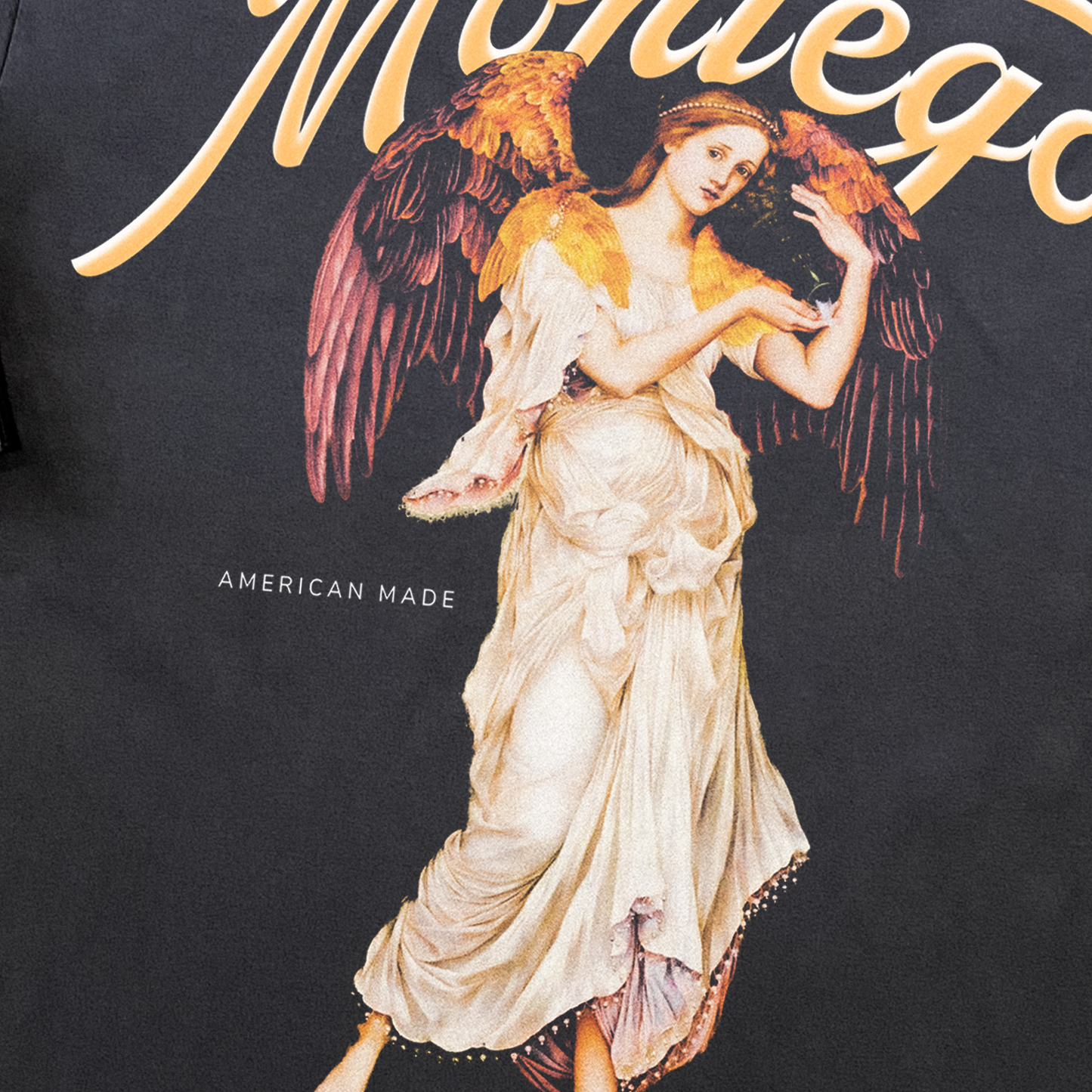 'MONTEGO, AMERICAN MADE' BLACK HEAVYWEIGHT T-SHIRT