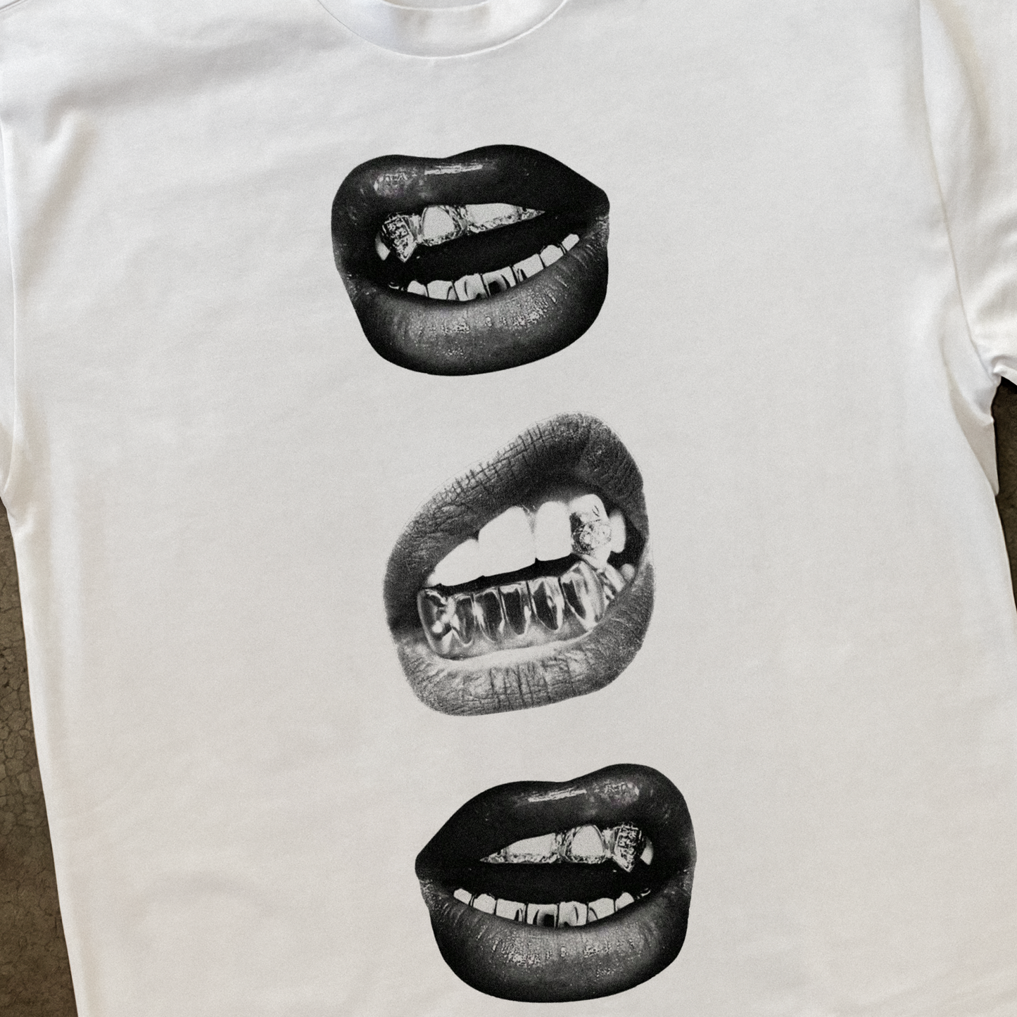 'TRILL GRILLZ' HEAVYWEIGHT WHITE TEE