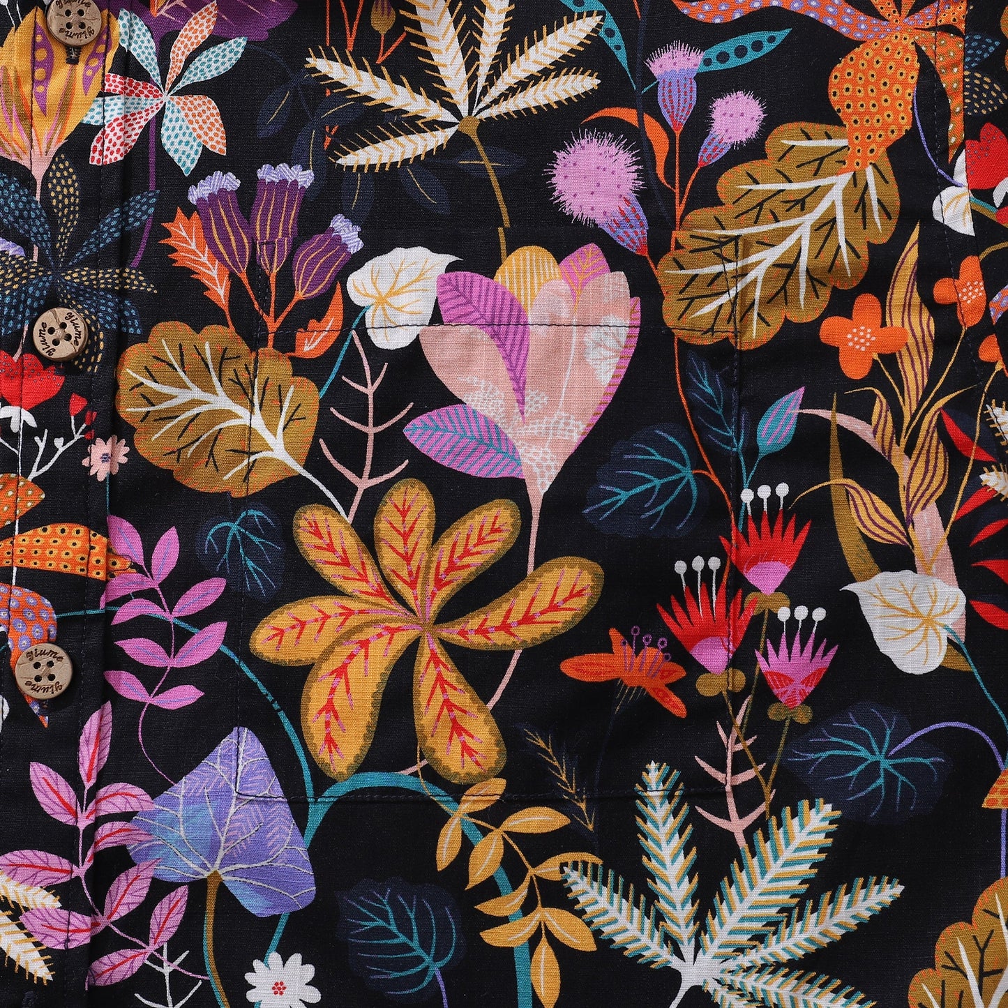 1950s Floral Hawaiian Shirt For Men Gardenia Cotton Button-down Short Sleeve Print Shirt Gardenia By Rachel Parker