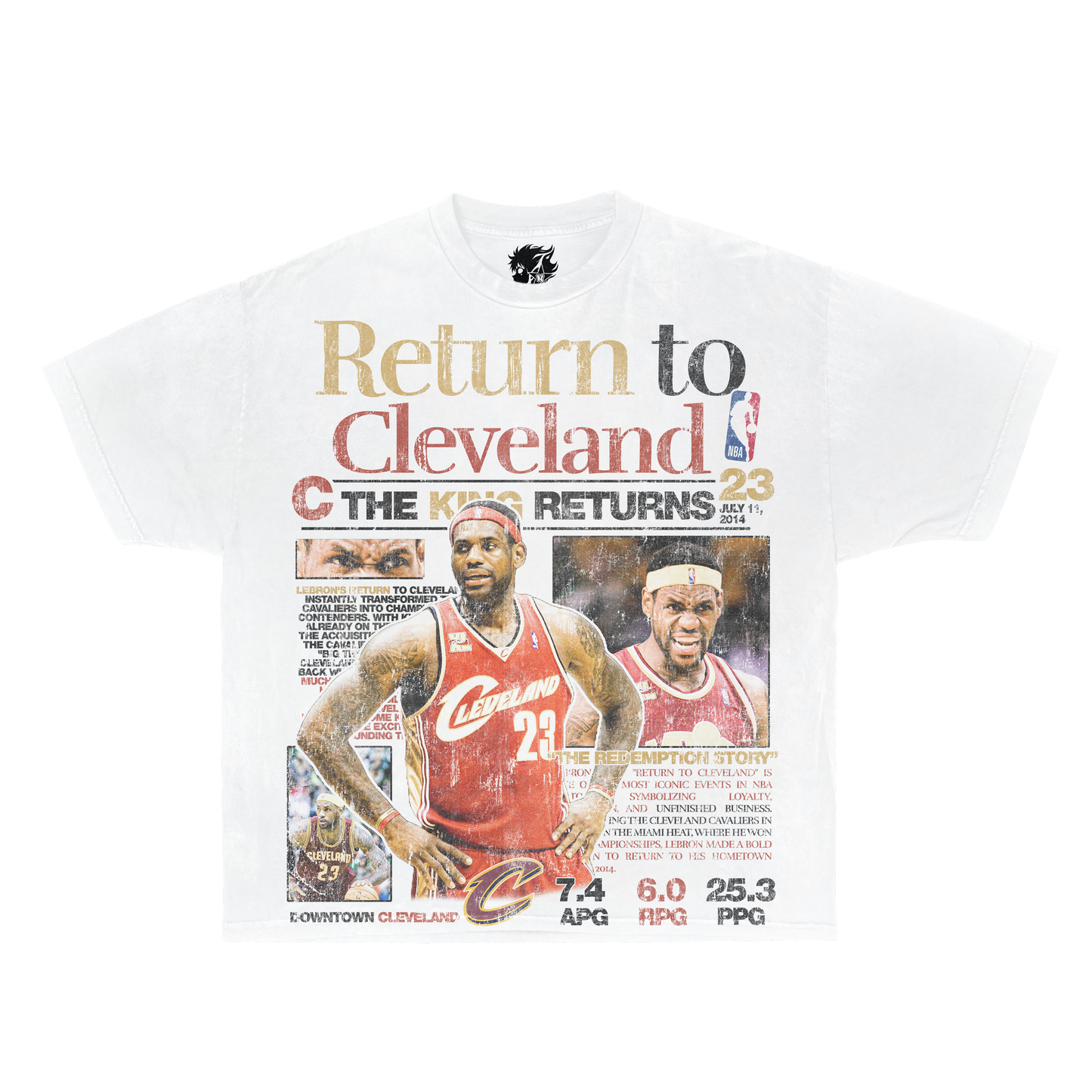 Lebron James Newspaper Flyer Vintage Shirt