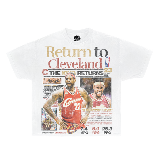 Lebron James Newspaper Flyer Vintage Shirt