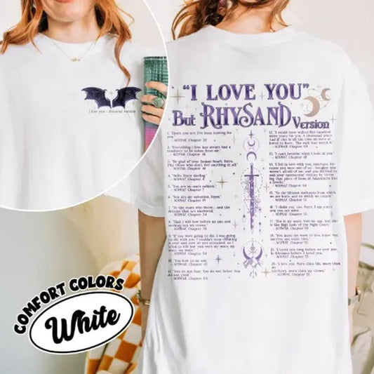 ACOTAR Rhysand  Shirt, Rhysand The Bat Boys T Shirt, I Love You In Book Quotes Tee, The Night Court Gift For Bookish