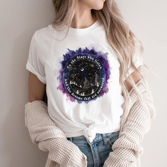 ACOTAR To The Stars Who Listen And The Dream That Are Answered TShirt, You Do Not Yield T-shirt, Thrones Of Glass Shirt, Bookish T-SHIRT