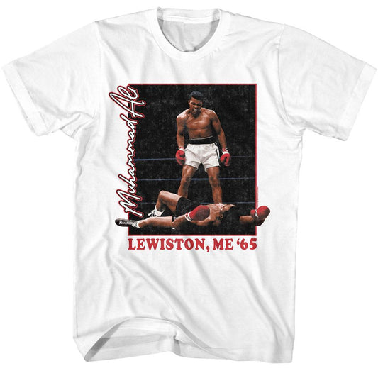 Muhammad Ali - Lewiston - American Classics - Solid White Adult Short Sleeve T-Shirt