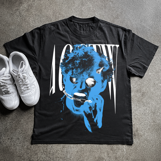 'RESTRAINT' HEAVYWEIGHT BLACK T-SHIRT