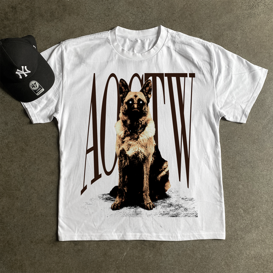 'SHEPHERD' HEAVYWEIGHT WHITE T-SHIRT