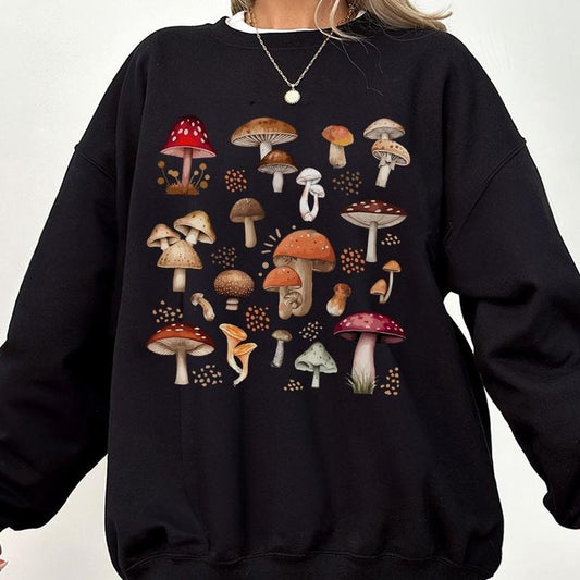 Aesthetic Mushroom Shirt, Magic Mushroom Comfort Tee, Botanical T-Shirt, Mushroom TShirt, Cottagecore Shirt, Nature Lover Mushroom Tee, Fungus Shirt, Mushroom Shirts For Women, Camping Shirt, Women Top