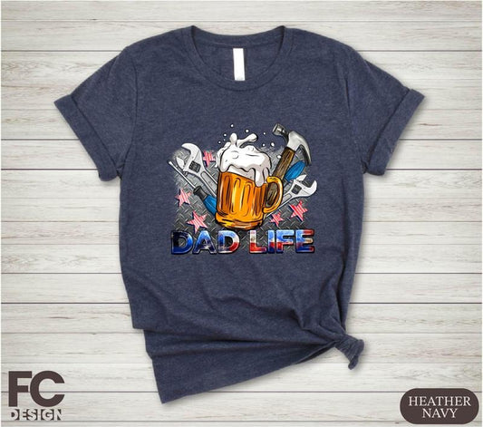 American Flag Dad Life Beer T-shirt Dad Sweatshirt Beer Lover Dad Shirt American Dad Sweater Handyman Tools Tees Father's Day Gift  T-shirt, sweater and Hoodie