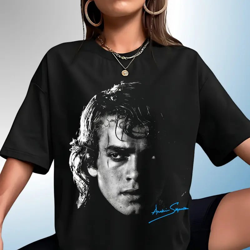 Anakin Skywalker 90s Style Tee, Revenge Of The Sith Graphic Tee, Darth Vader , Anakin Skywalker Shirt , Anakin Clothes, Unisex T-Shirt, Gifts For Men Women, Short Sleeve Tee female shirt