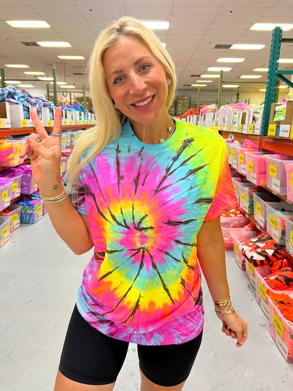 Aqua Paradise Tie-Dye Tee - Blank