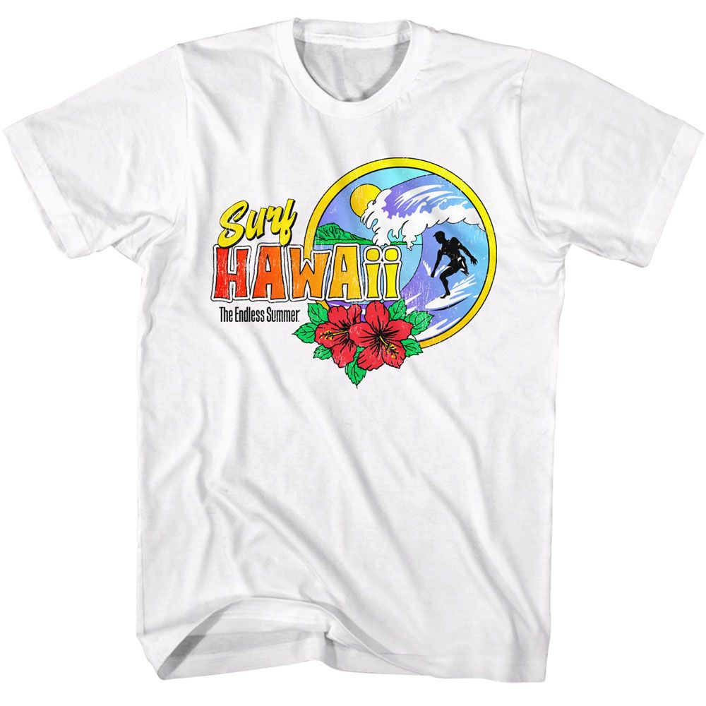 Bruce Brown Films - Hawaii Surfer - American Classics - Solid White Adult Short Sleeve T-Shirt