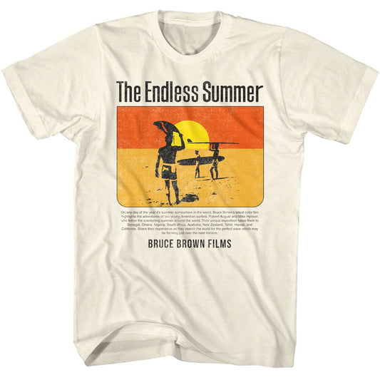 Bruce Brown Films - Summer Summary - American Classics - Solid Off-White Adult Short Sleeve T-Shirt