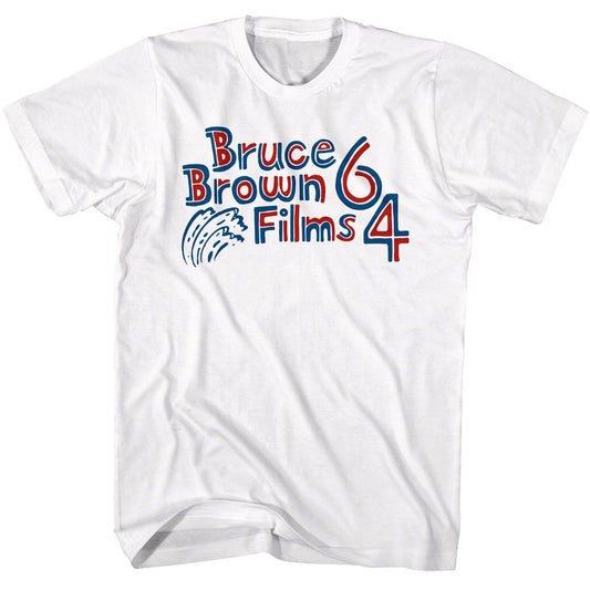 Bruce Brown Films - Patriotic 64 - American Classics - Solid White Adult Short Sleeve T-Shirt