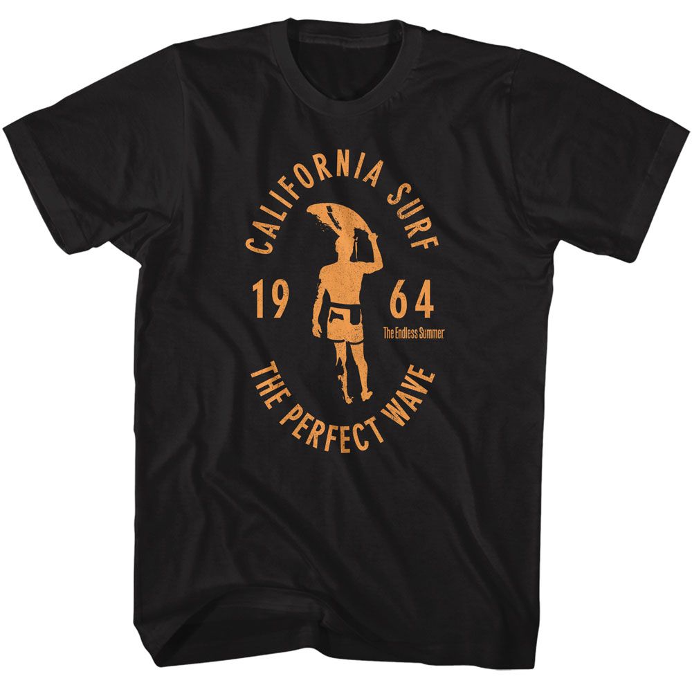 Bruce Brown Films - California Surf 1964 - American Classics - Solid Black Adult Short Sleeve T-Shirt