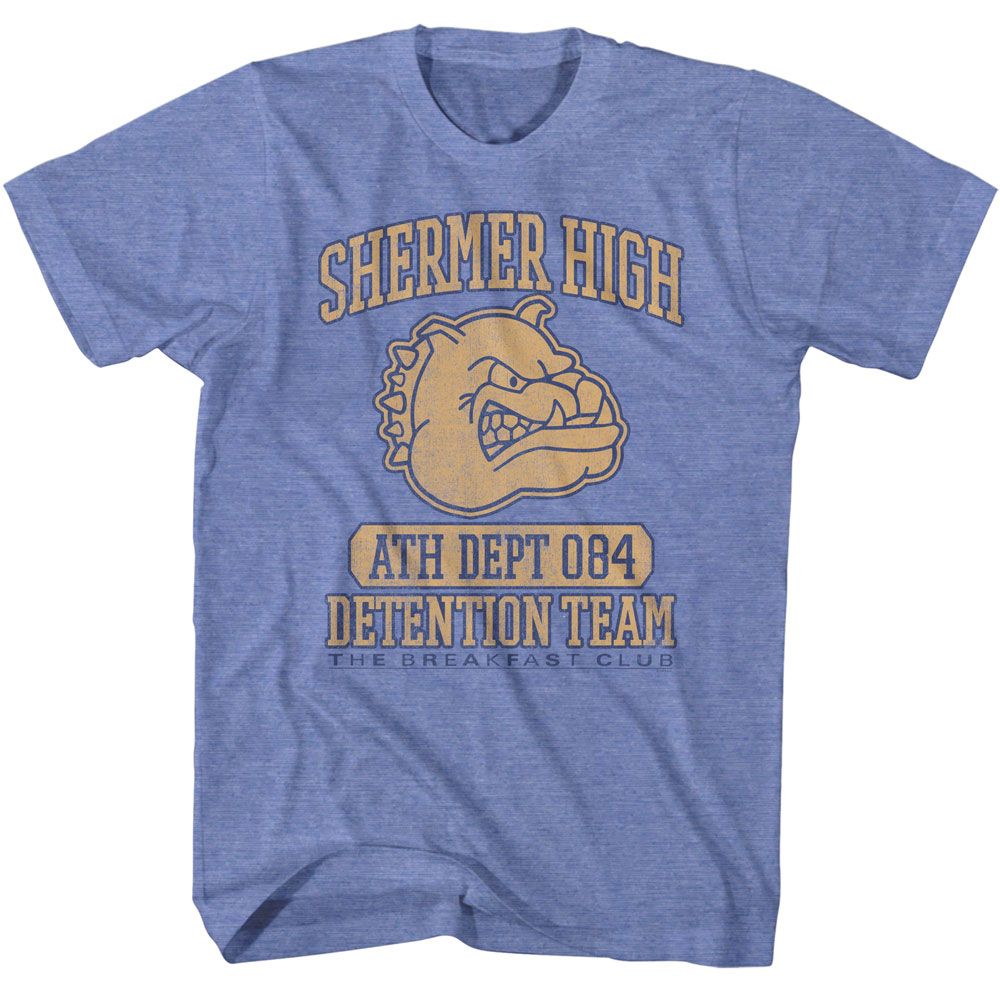 Breakfast Club - Sherman High Detention - American Classics - Heather Blue Adult Short Sleeve T-Shirt