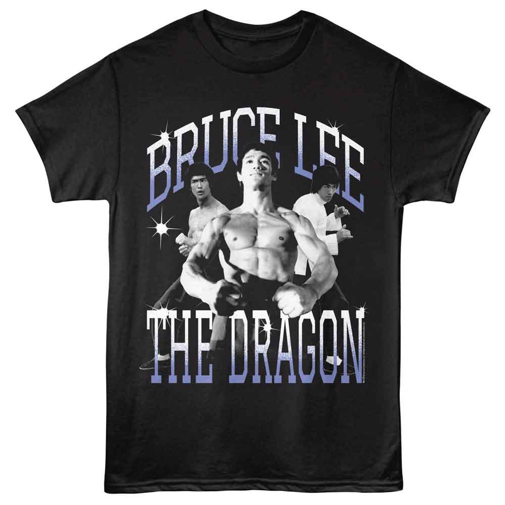 Bruce Lee - The Dragon - American Classics - Black Adult Short Sleeve T-Shirt
