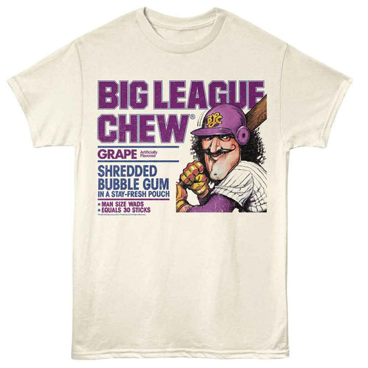 Big League Chew - Vintage Grape - American Classics - Off-White Solid Adult Short Sleeve T-Shirt