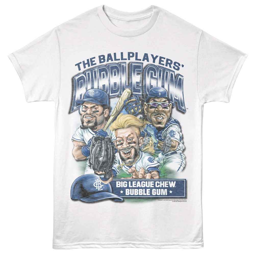 Big League Chew - Ballplayers Gum Team - American Classics - White Adult Short Sleeve T-Shirt