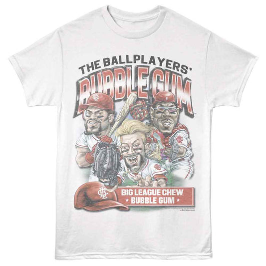 Big League Chew - Ballplayers Gum Team - American Classics - White Adult Short Sleeve T-Shirt Style001