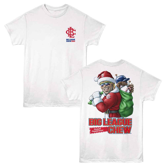 Big League Chew - Pickoff Pep - American Classics - 2-Sided Print White Adult Short Sleeve T-Shirt