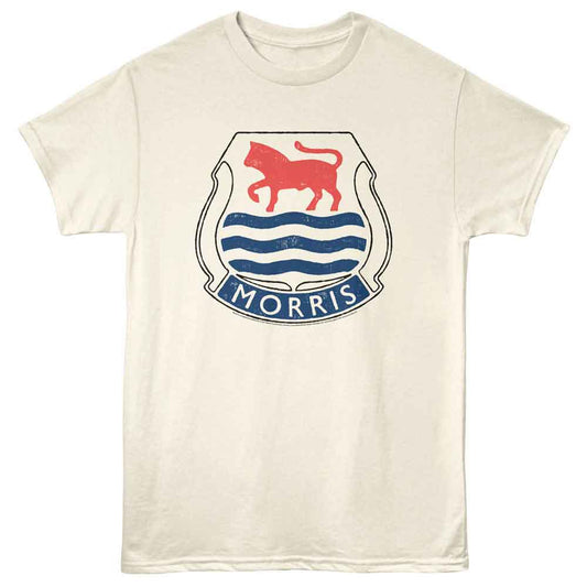 British Motor Heritage - Morris Crest Logo - American Classics - Natural Adult Short Sleeve T-Shirt