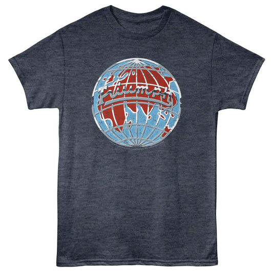 British Motor Heritage - Triumph Globe Logo - American Classics - Navy Heather Adult Short Sleeve T-Shirt