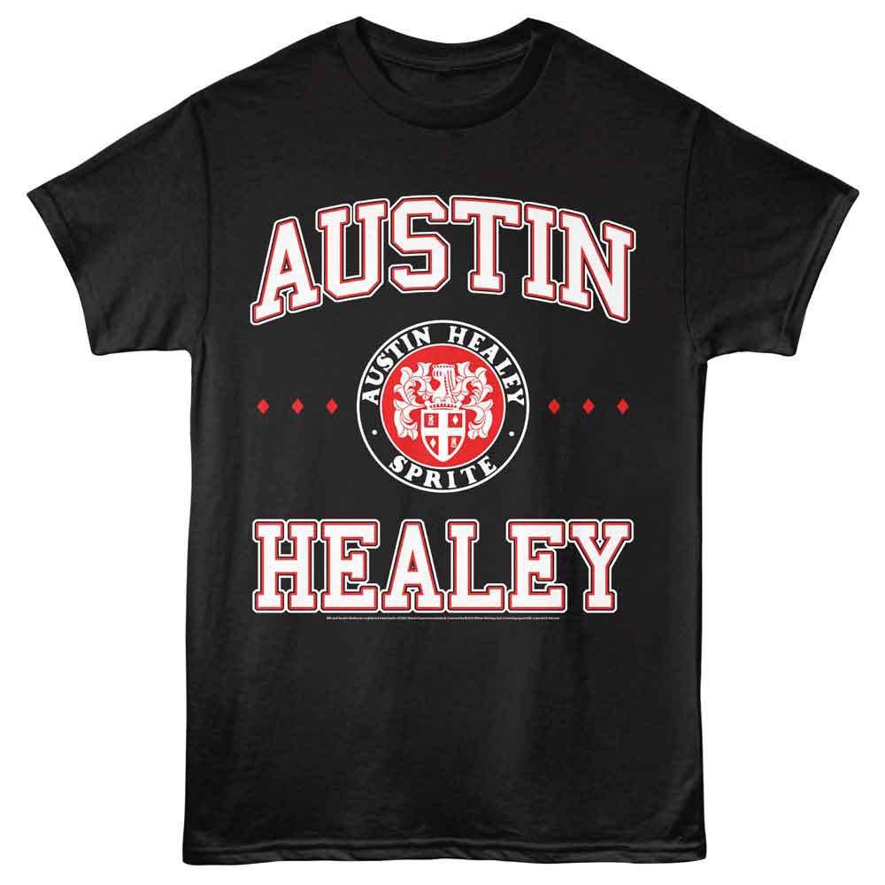 British Motor Heritage - Austin Healey - American Classics - Black Adult Short Sleeve T-Shirt