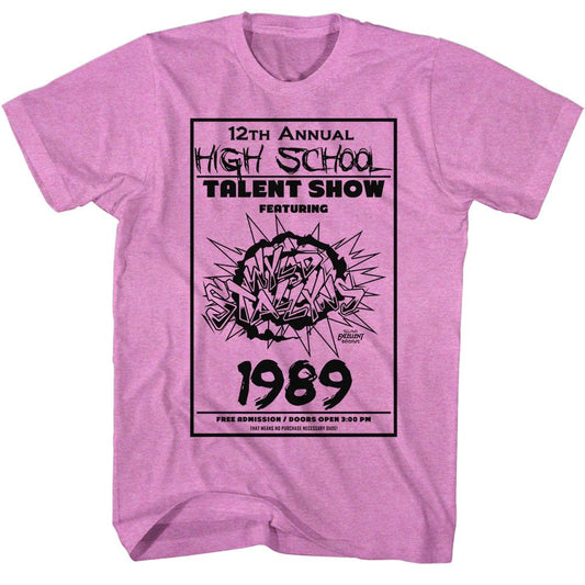 Bill And Ted - The Talent Show - American Classics - Heather Purple Adult Short Sleeve T-Shirt