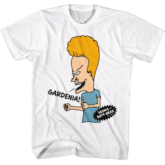 Beavis And Butthead - Gardenia - American Classics - Solid White Adult Short Sleeve T-Shirt
